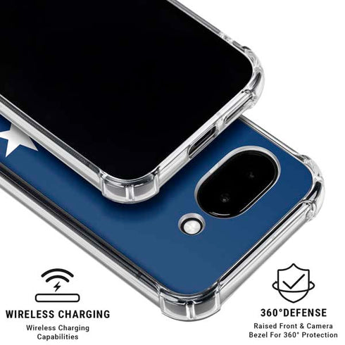 USA Flag Stars Google Pixel 9a Clear Case